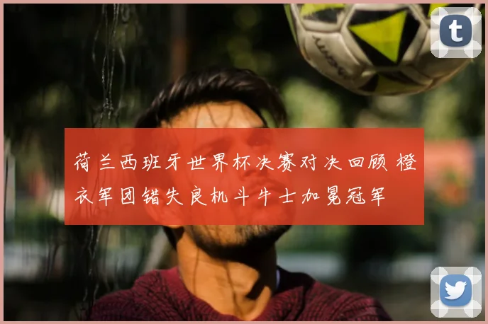 荷兰西班牙世界杯决赛对决回顾 橙衣军团错失良机斗牛士加冕冠军